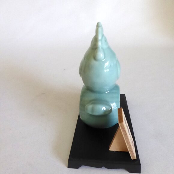 LUCKY ZODIAC ROOSTER JAPANESE YAKUSHI KILN CERAMIC FIGURE DISPLAY (NEW IN BOX) - Picture 4 of 9